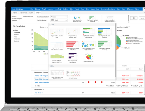 Portfolio optimization in Microsoft Project 2016