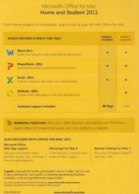 Microsoft Office for MAC - Home and Student 2011 - License | MyChoiceSoftware.com.