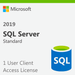 Microsoft SQL Server 2019 Standard - 1 User Client Access License | MyChoiceSoftware.com.